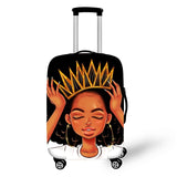Afro Lady Girl Cover Travel Luggage