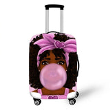 Afro Lady Girl Cover Travel Luggage