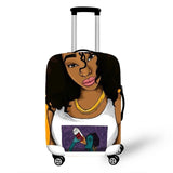 Afro Lady Girl Cover Travel Luggage