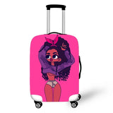 Afro Lady Girl Cover Travel Luggage