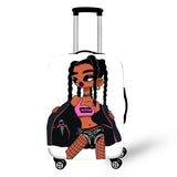 Afro Lady Girl Cover Travel Luggage