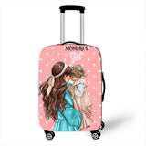 Cartoon Girl Cover Travel Luggage