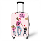 Cartoon Girl Cover Travel Luggage