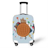 Elastic 2 Cover Travel Luggage