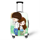Cartoon Girl Cover Travel Luggage