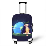 Cartoon Girl Cover Travel Luggage