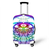3D Abstraction Cover Travel Luggage