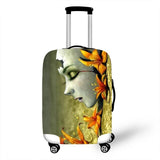 3D Abstraction Cover Travel Luggage