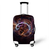 3D Abstraction Cover Travel Luggage