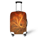 3D Abstraction Cover Travel Luggage