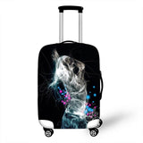 3D Abstraction Cover Travel Luggage