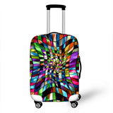 3D Abstraction Cover Travel Luggage