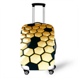 3D Abstraction Cover Travel Luggage