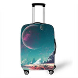 3D Starry Pattern Cover Travel Luggage