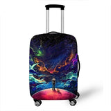 3D Starry Pattern Cover Travel Luggage
