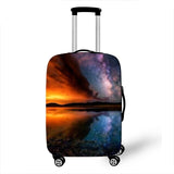 3D Starry Pattern Cover Travel Luggage