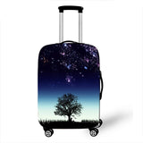 3D Starry Pattern Cover Travel Luggage