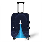 3D Starry Pattern Cover Travel Luggage