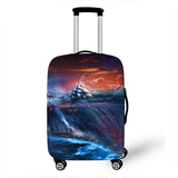 3D Starry Pattern Cover Travel Luggage