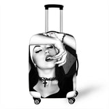 Nun Girl Cover Travel Luggage