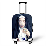 Nun Girl Cover Travel Luggage