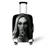 Nun Girl Cover Travel Luggage