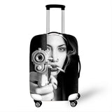 Nun Girl Cover Travel Luggage