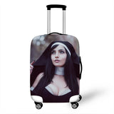 Nun Girl Cover Travel Luggage