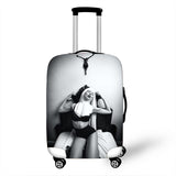 Nun Girl Cover Travel Luggage