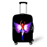 3D Ballet Girl Cover Travel Luggage