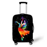 3D Ballet Girl Cover Travel Luggage
