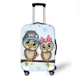 Cartoon Owl Cover Travel Luggage
