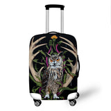 Cartoon Owl Cover Travel Luggage