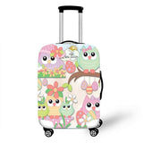 Cartoon Owl Cover Travel Luggage