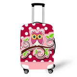 Cartoon Owl Cover Travel Luggage