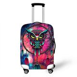 Cartoon Owl Cover Travel Luggage