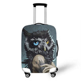 Cartoon Owl Cover Travel Luggage