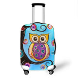 Cartoon Owl Cover Travel Luggage