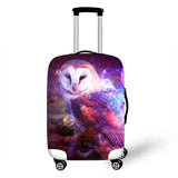 Cartoon Owl Cover Travel Luggage