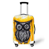 Cartoon Owl Cover Travel Luggage