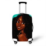 3D Afro Girl Cover Travel Luggage