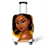 3D Afro Girl Cover Travel Luggage