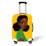 3D Afro Girl Cover Travel Luggage