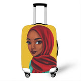 3D Afro Girl Cover Travel Luggage