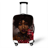 3D Afro Girl Cover Travel Luggage