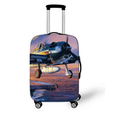 3D Creative Plane Cover Travel Luggage