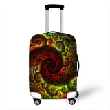 3D Pattern Cover Travel Luggage
