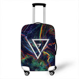 3D Pattern Cover Travel Luggage