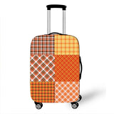 Checkered Cover Travel Luggage