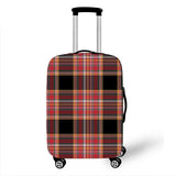 Checkered Cover Travel Luggage